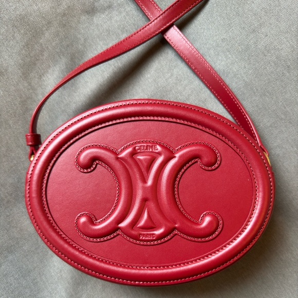 SOLD - CELINE Oval Triomphe Crossbody Bag - Picture 1 of 8